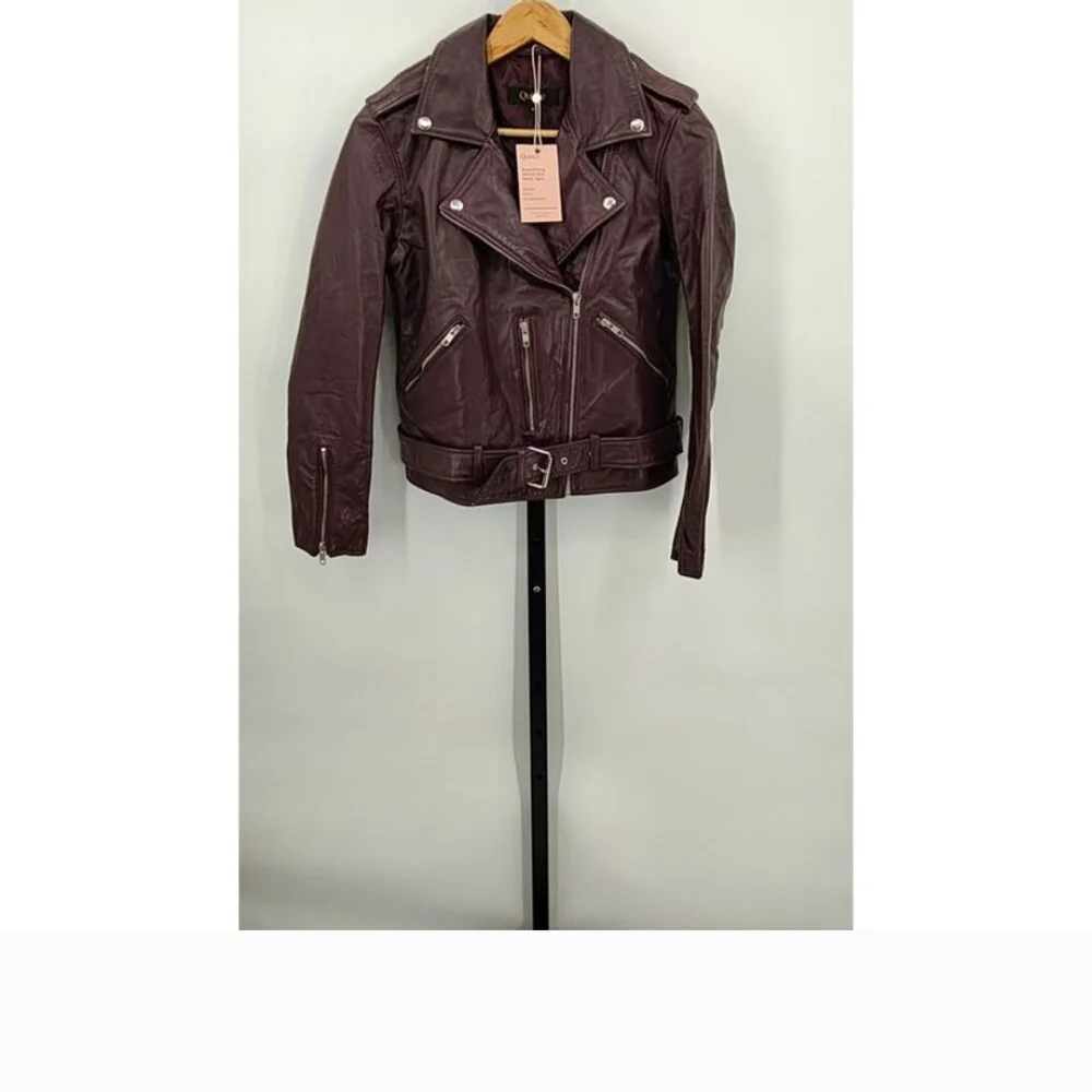 NWT Quince Deep Burgundy/Brown Leather - Picture 2 of 7